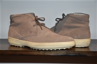 Taupe Tod's Mid-Top Sneakers, size 9.5