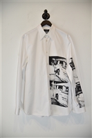 Bright White Calvin Klein 205W39NYC Button Shirt, size L