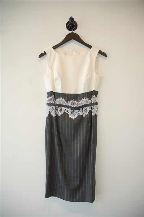 Gray Stripe Escada Suit Set, size 4