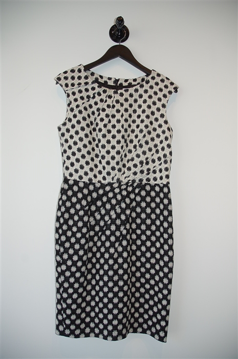 White & Black Oscar de la Renta Sheath Dress, size 8