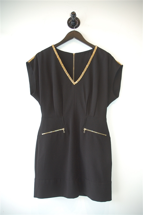 Black & Gold 3.1 Phillip Lim Cocktail Dress, size S