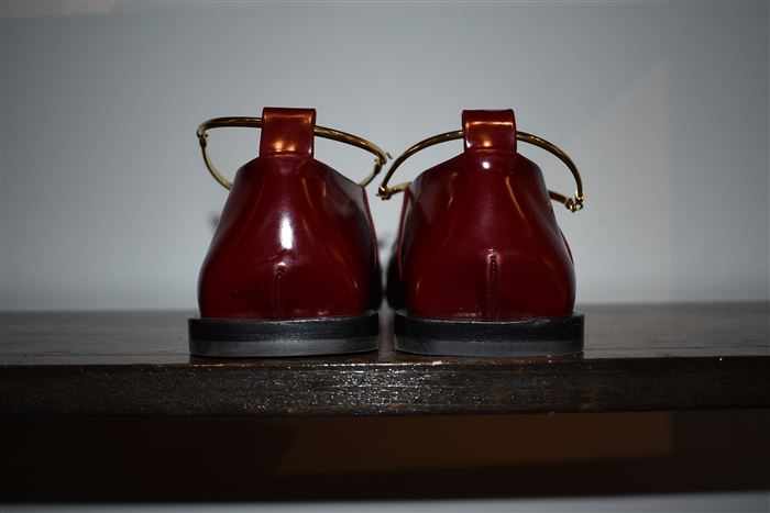 Burgundy Jil Sander Flats, size 10