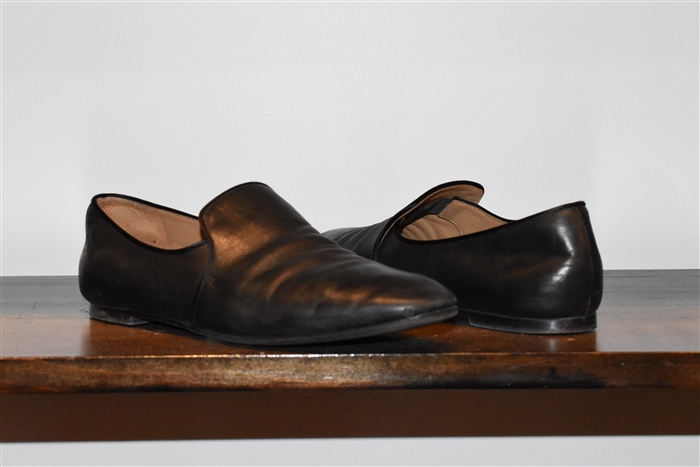 Black Leather The Row Loafer, size 8