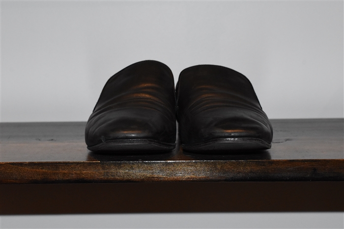 Black Leather The Row Loafer, size 8