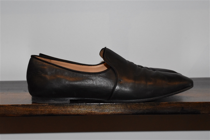 Black Leather The Row Loafer, size 8