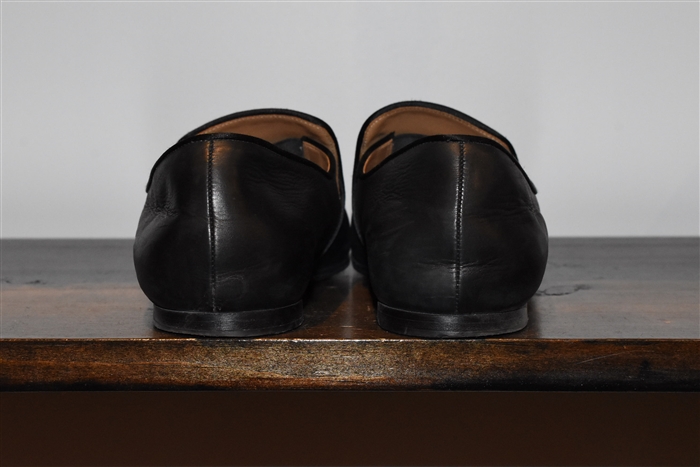 Black Leather The Row Loafer, size 8