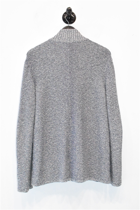 Navy Melange Maurizio Baldassari Cardigan, size L
