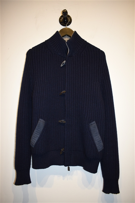 Navy Napoleon Erba Sweater Jacket, size M