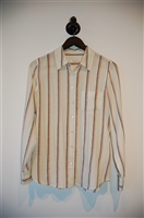 Cream Equipment Button Blouse, size XS