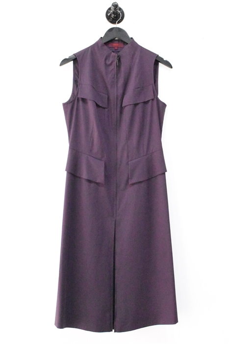 Aubergine Kenzo Fit & Flare Dress, size 6