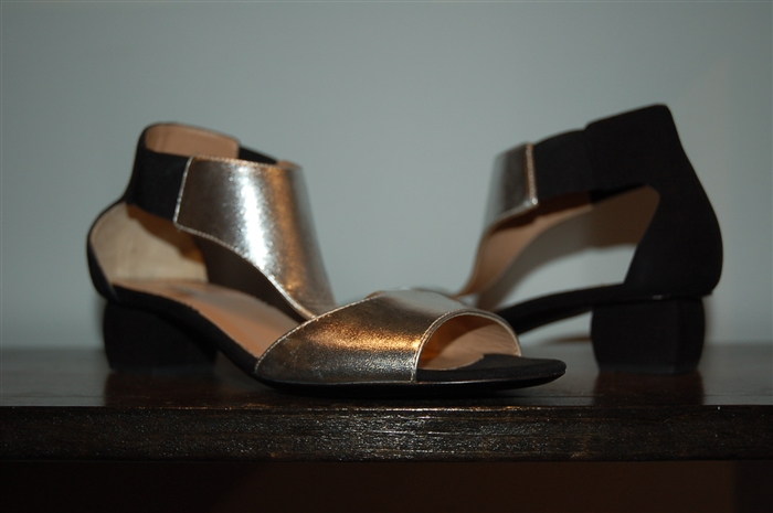 Black & Silver Emporio Armani Sandal, size 7