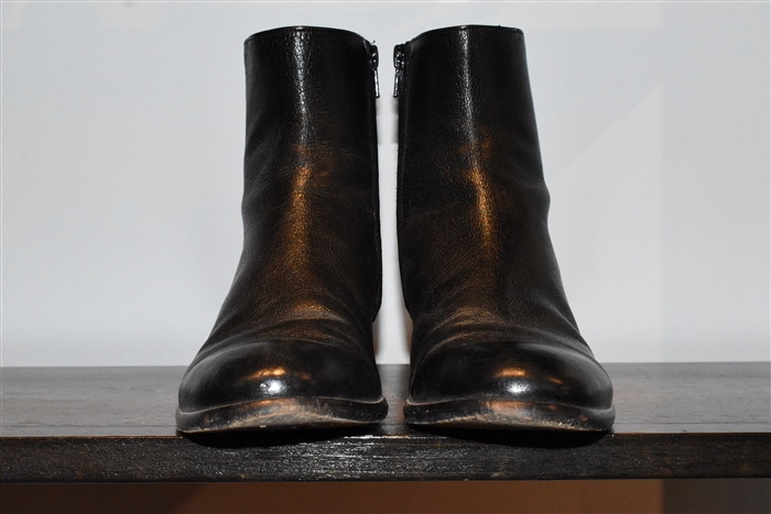 Black Leather Maison Margiela Ankle Boots, size 8