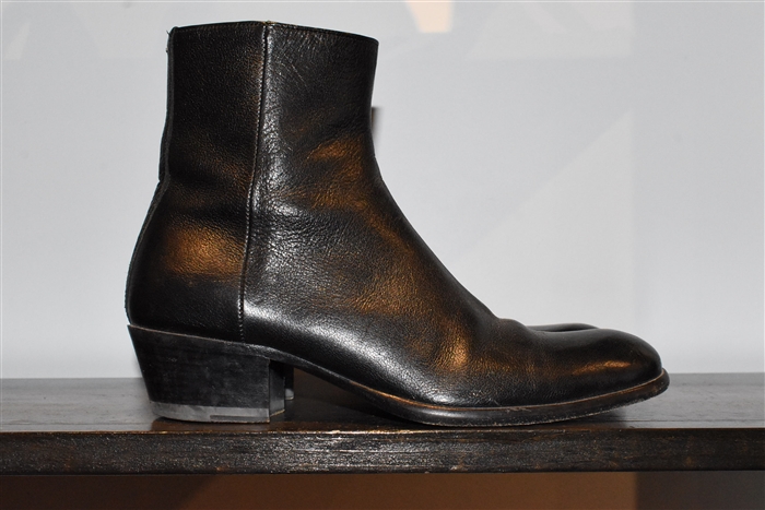 Black Leather Maison Margiela Ankle Boots, size 8
