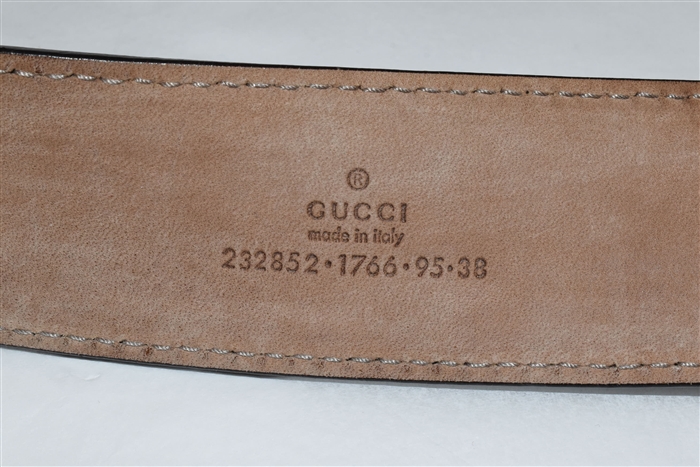 Brown Stripe Gucci Belt, size XL