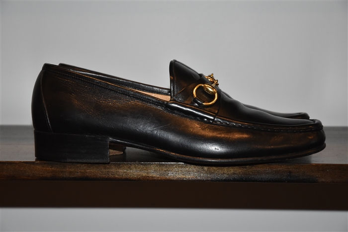 Black Leather Gucci - Vintage Loafer, size 10.5