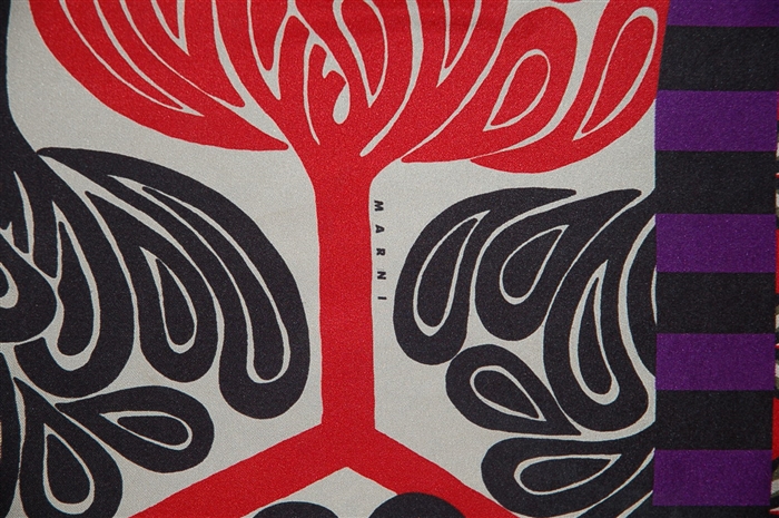 Floral Marni Silk Scarf, size O/S