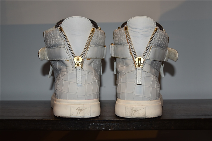 Off-White Giuseppe Zanotti High-Top Sneakers, size 11