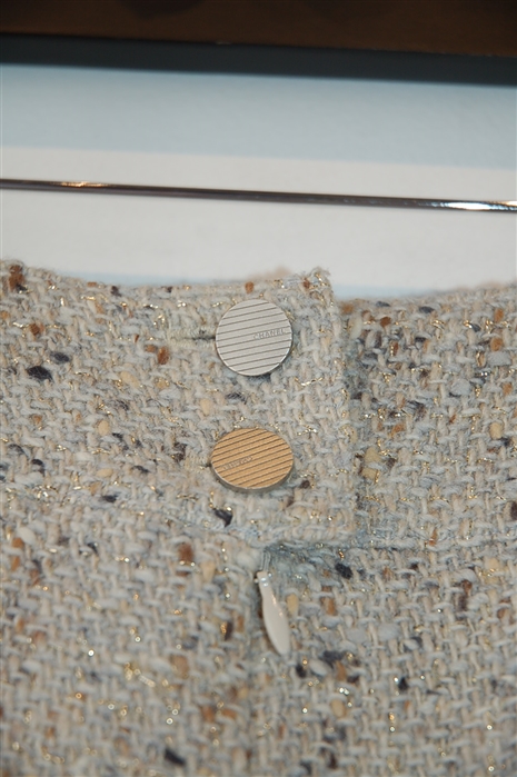 Oatmeal Chanel Skirt Suit, size 6