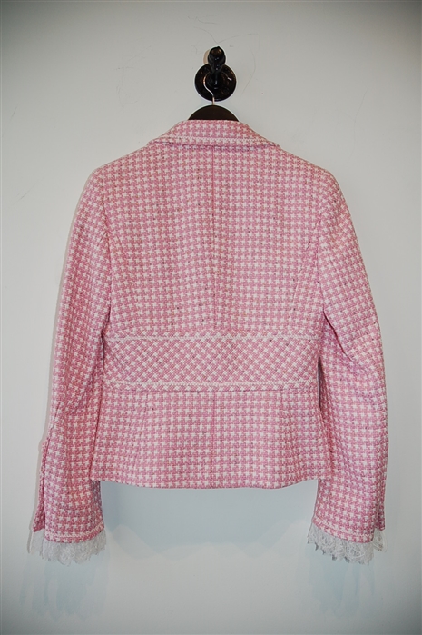 Pink Check Escada Suit Jacket, size 4