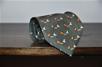 Hunter Green Hermes Tie, size O/S