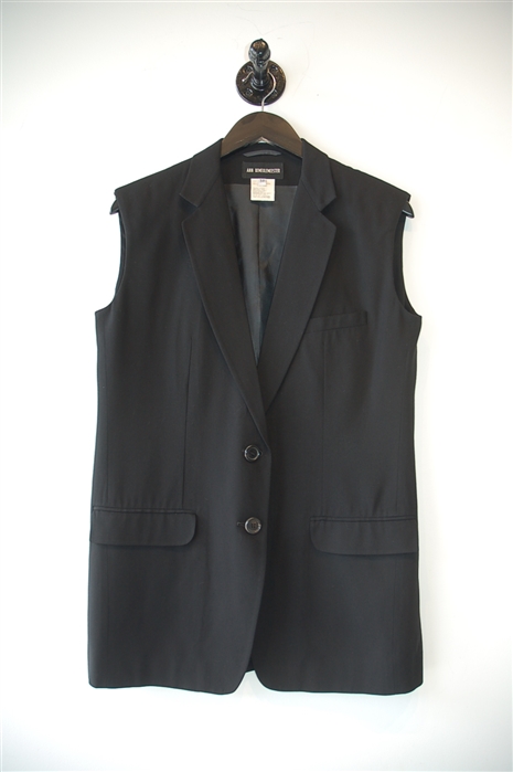 Basic Black Ann Demeulemeester Vest, size 8
