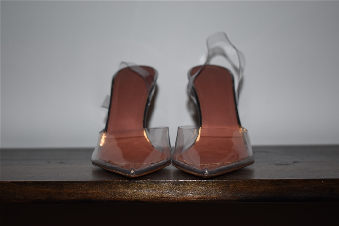 Clear Amina Muaddi Pumps, size 7