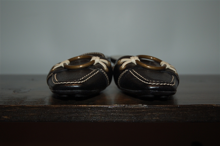 Black Leather Miu Miu Kitten Heels, size 6.5