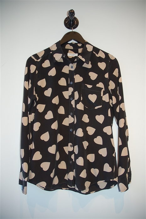 Black Equipment Button Blouse, size S