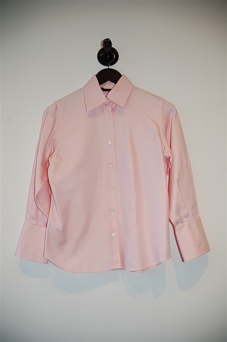 Pastel Pink Pink Tartan Button Shirt, size S