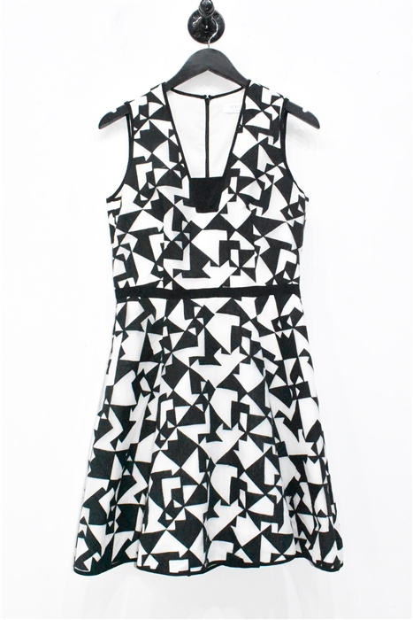 Black & White Hunter Bell A-Line Dress, size 6