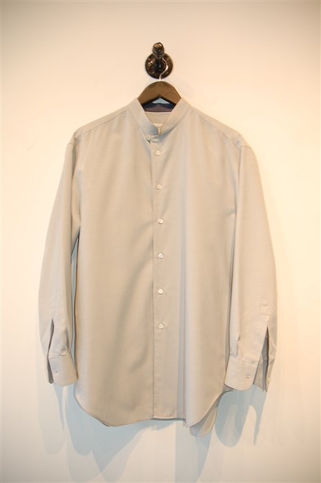 Silver Ice Armani Collezioni Button Shirt, size L