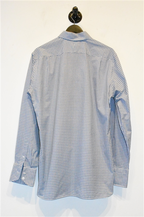 Blue Check Tom Ford Button Shirt, size L