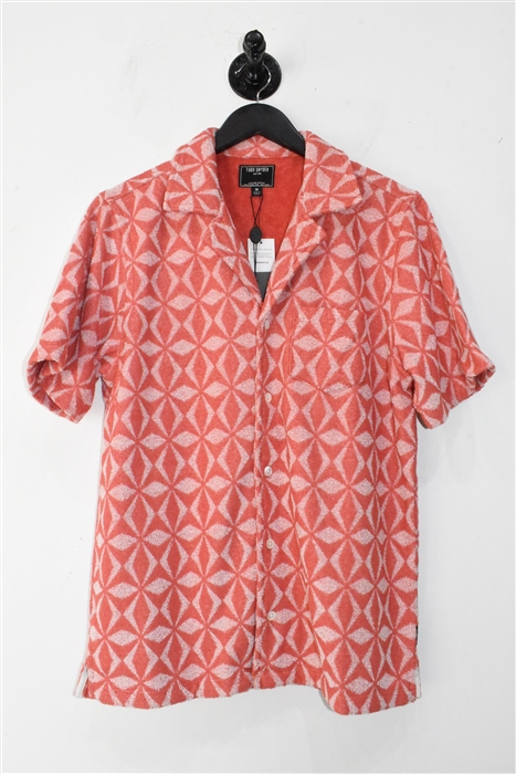 Geometric Todd Snyder Cuban Shirt, size M