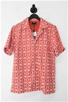 Geometric Todd Snyder Cuban Shirt, size M