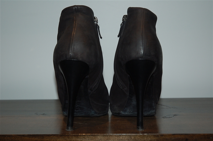 Black Leather Lanvin Booties, size 9