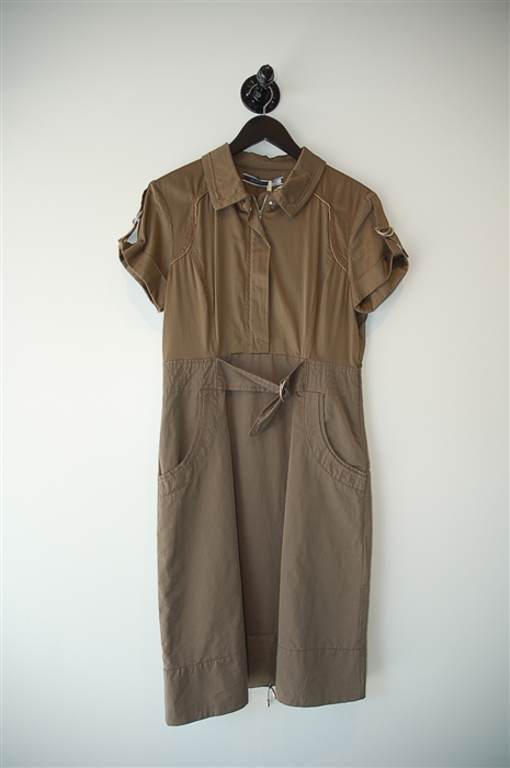 Milk Chocolate Sportmax Summer Dress, size 10