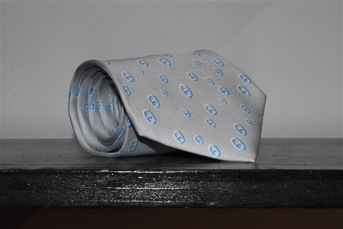 Silver Hermes Tie, size O/S