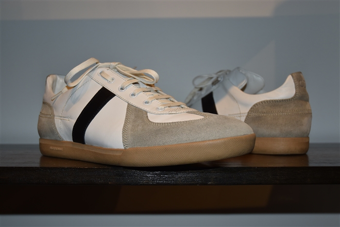 White Leather Dior Sneaker, size 11