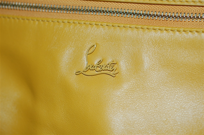 Golden Tan Christian Louboutin Shoulder Bag, size L