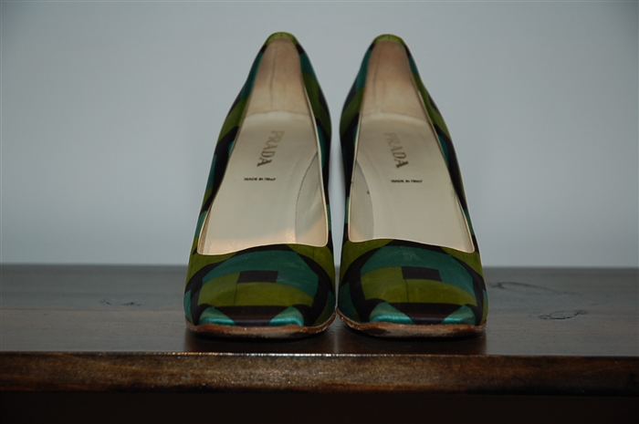 Geometric Prada Pumps, size 8.5