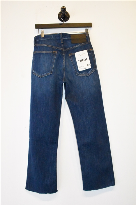 Denim Blue Rag & Bone Straight Leg Jean, size 24