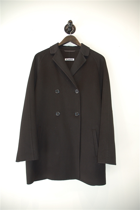 Basic Black Jil Sander Coat, size 8