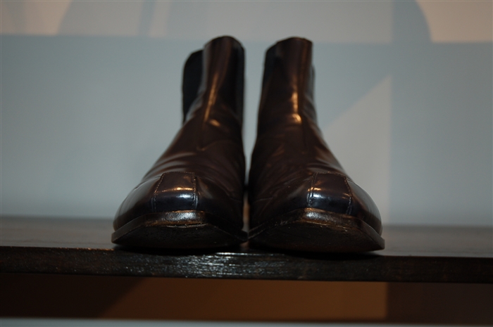 Navy Prada Chelsea Boots, size 7.5