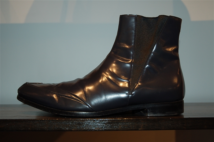 Navy Prada Chelsea Boots, size 7.5