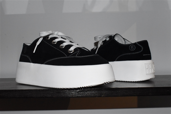 Black Suede MM6 Sneaker, size 10