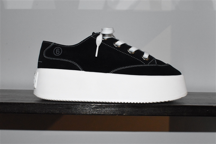 Black Suede MM6 Sneaker, size 10