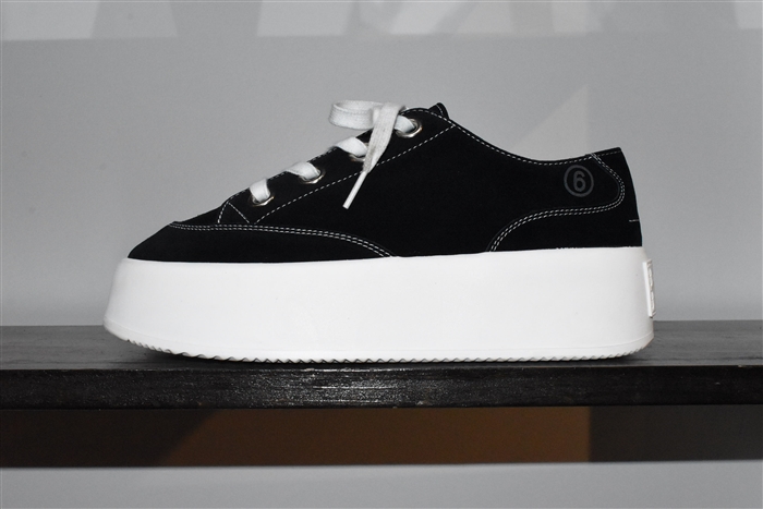 Black Suede MM6 Sneaker, size 10