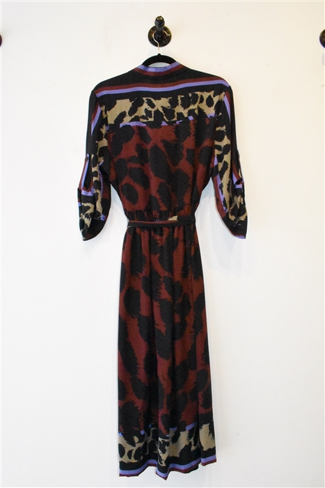 Abstract Print Diane von Furstenberg Shirt Dress, size L
