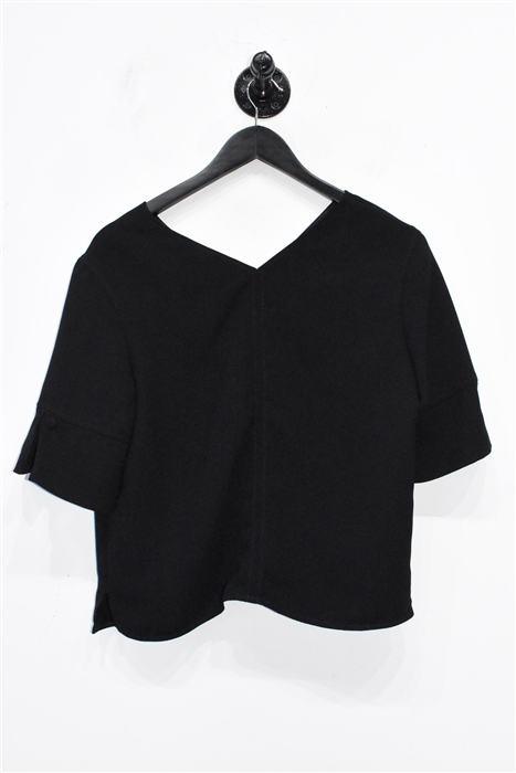 Basic Black Sandro Short-Sleeved Top, size M