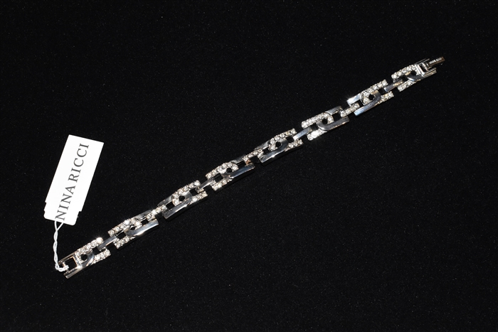 Rhodium Nina Ricci - Vintage Bracelet, size O/S